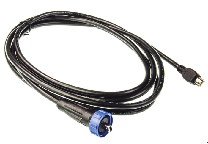 IP68 Mini USB B to Mini USB A  2m cable