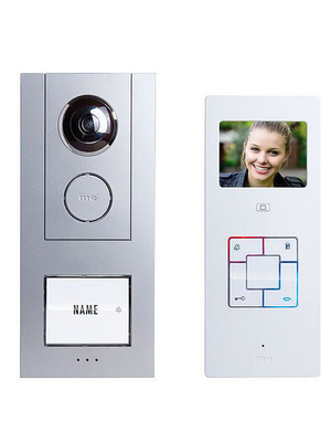 Video door intercom set, single-family house