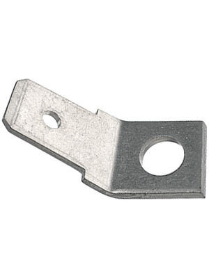 Push-on blade, blank Tinned 6.3 mm