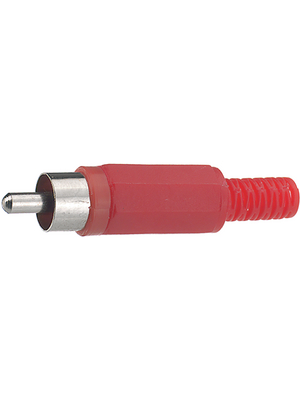 Cinch Plug Connector 4 mm, Plug, Straight