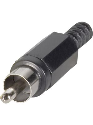Cinch Plug Connector 4 mm, Plug, Straight