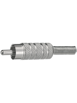 Cinch Plug Connector 4 mm, Plug, Straight
