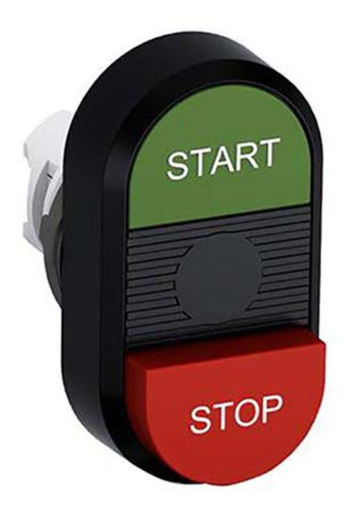 ABB Modular Series Green, Red Momentary Push Button Head, 22mm Cutout, IP66