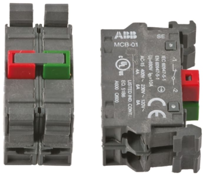 ABB ABB Modular Series Contact Block, 1NO + 1NC