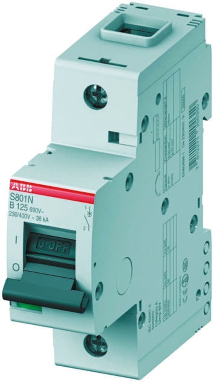 Yüksek Performans S800 MCB Mini Şalter 1P, 100 A, B Tipi