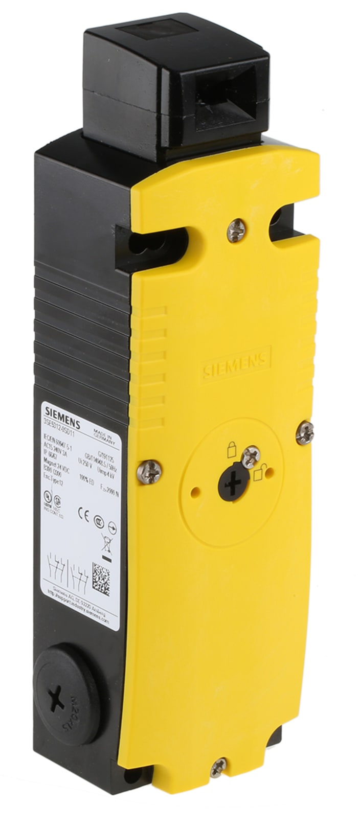 Siemens 3SE5 Series Solenoid Interlock Switch, Power to Unlock, 24V dc