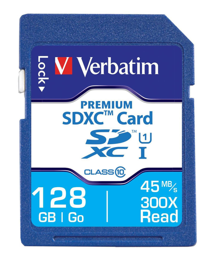 Verbatim 128 GB SDXC SD Kart