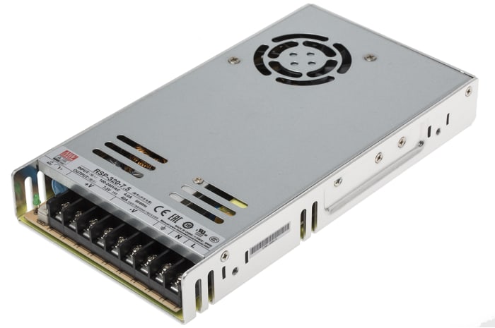 Mean Well Switching Power Supply, RSP-320-7.5RS, 7.5V dc, 40A, 300W, 1 Output, 124 → 370 V dc, 88 → 264 V