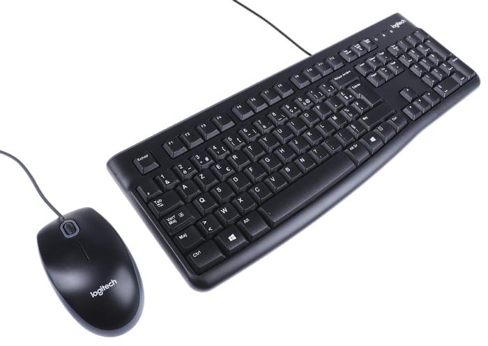 Logitech MK120 Kablolu Klavye ve Fare Seti, AZERTY