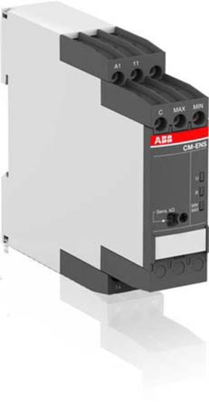 ABB Sıvı Seviye Rölesi, Tek Girişli, Raya Monte, 113.4 x 22.5 x 85.6mm, 24 → 240 V ac/dc