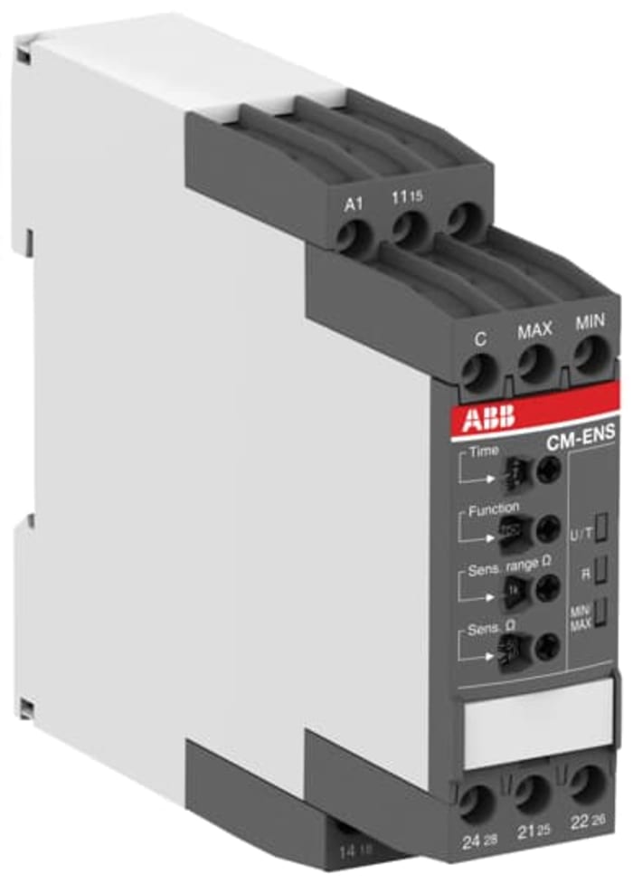 ABB CM-ENS Series Liquid Level Relay - DIN Rail, 24 → 240 V ac/dc 1 Voltage Input SPDT Relay
