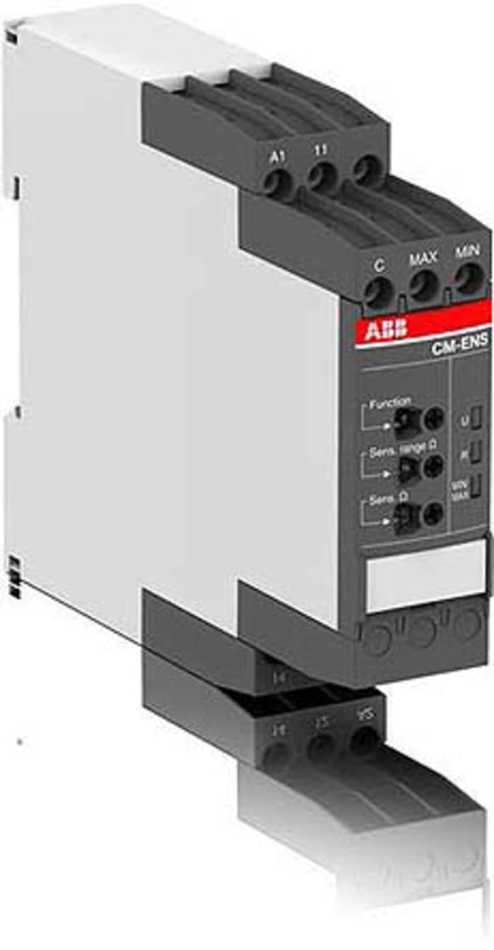 ABB CM-ENS Series Liquid Level Relay - DIN Rail, 24 → 240 V ac/dc 1 Voltage Input SPDT Relay