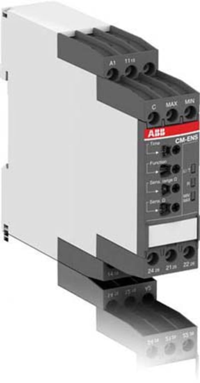 ABB CM-ENS Series Liquid Level Relay - DIN Rail, 24 → 240 V ac/dc 1 Voltage Input SPDT Relay