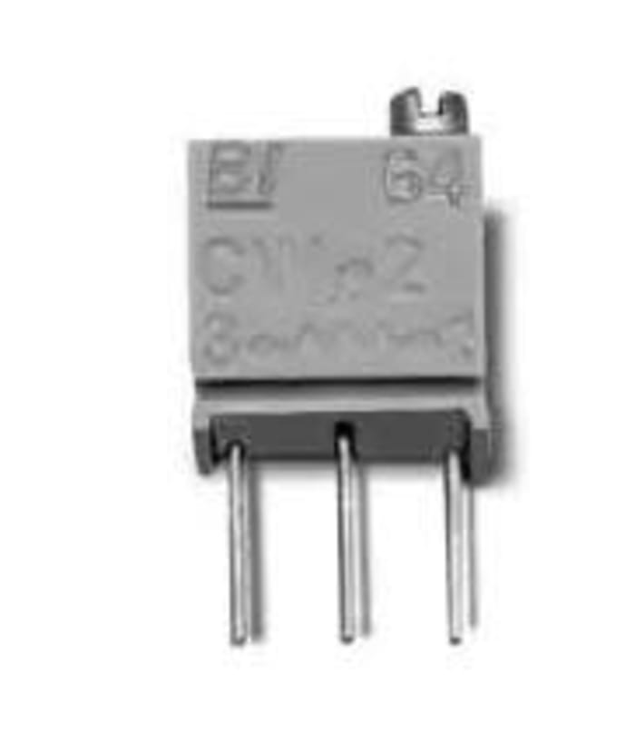 20kΩ, Through Hole Trimmer Potentiometer 0.25 W @ 85 °C Top Adjust TT Electronics/BI, 64