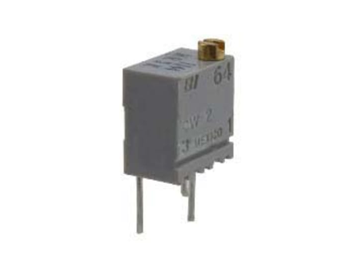 TT Electronics/BI Trimpot (Trimmer Potansiyometre) 5kΩ, 12 Dönüşlü, Üstten Ayarlı, 0.25 W @ 85 °C, ±100ppm/°C