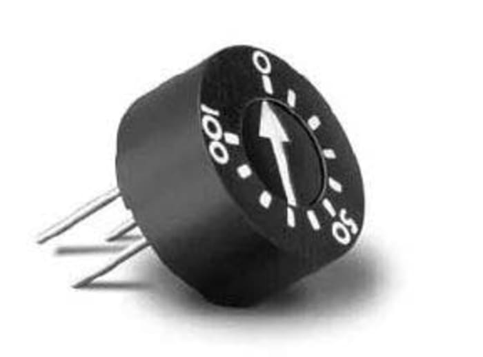 TT Electronics/BI Trimpot (Trimmer Potansiyometre) 100kΩ, Üstten Ayarlı, 1 W @ 70 °C, ±100ppm/°C, Lehimlenebilir