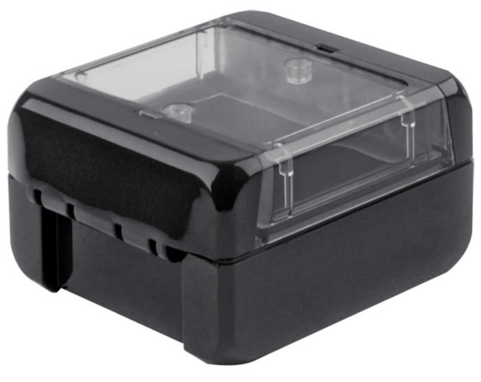 Bopla Bocube Series Graphite Grey Polycarbonate V0 Enclosure, IP66, IP68, IK07, Transparent Lid, 89 x 80 x 47mm