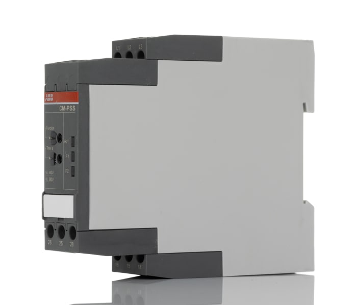 ABB Kontrol Rölesi, DPDT, Faz, Gerilim, 3 Fazlı, Besleme Gerilimi: 400 V ac