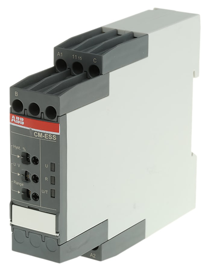 ABB Kontrol Rölesi, SPDT, Gerilim, Tek Fazlı, Besleme Gerilimi: 24 → 240 V ac/dc