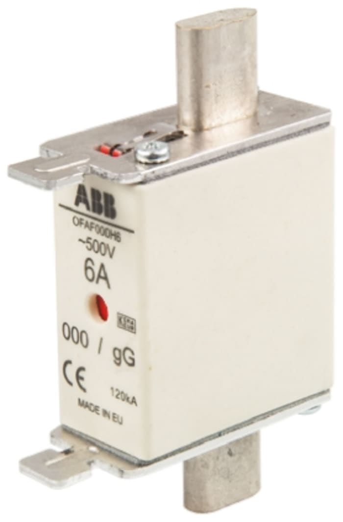 ABB 6A HRC Bıçaklı Sigorta 0, gG