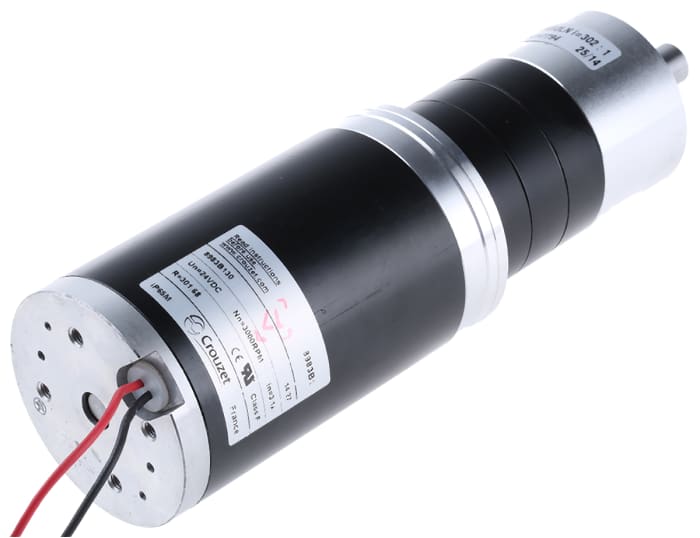 Crouzet, Dişli DC Motor, Fırçalı, 24 V dc, 25 Nm, 10 rpm, 102 W