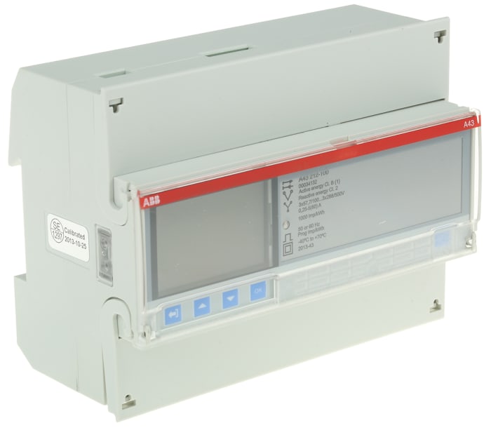 ABB 3 Phase LCD Energy Meter, Type Direct Connected