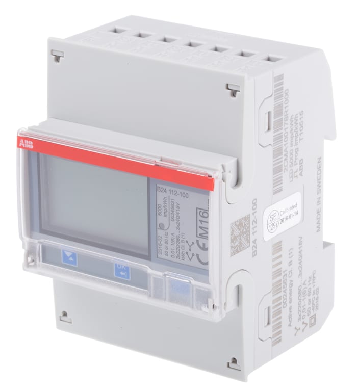 ABB 3 Phase LCD Energy Meter, Type Transformer Connected