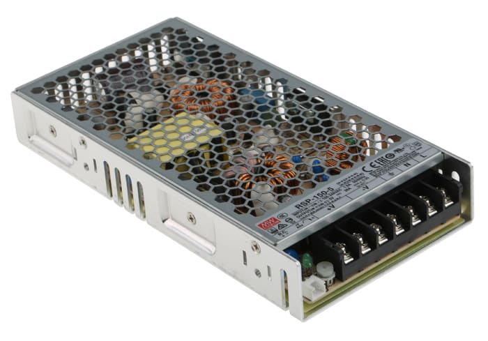 Mean Well Switching Power Supply, RSP-150-5RS, 5V dc, 30A, 150W, 1 Output, 120 → 370 V dc, 85 → 264 V ac