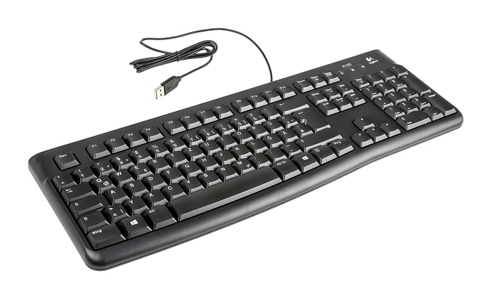 Logitech Kablolu USB Klavye, QWERTZ