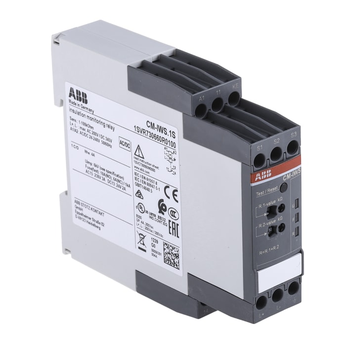 ABB Kontrol Rölesi, SPDT, Yalıtım, Besleme Gerilimi: 24 → 240 V ac/dc