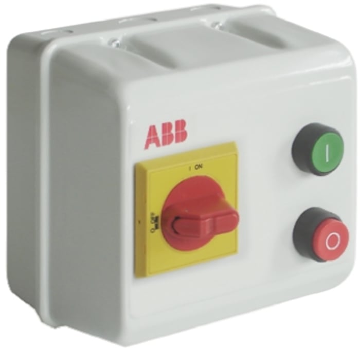 ABB, Kutulu Direkt Motor Yolverici, 3 Fazlı, Otomatik 5 kW, 400 V ac, IP55