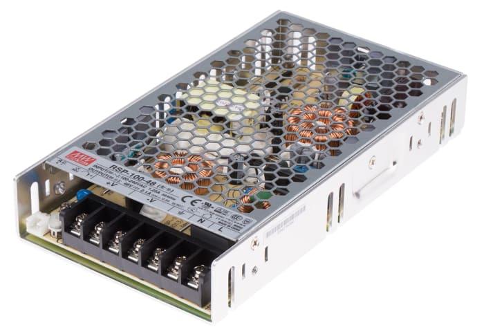 Mean Well Switching Power Supply, RSP-100-48RS, 48V dc, 2.1A, 100.8W, 1 Output, 120 → 370 V dc, 85 → 264