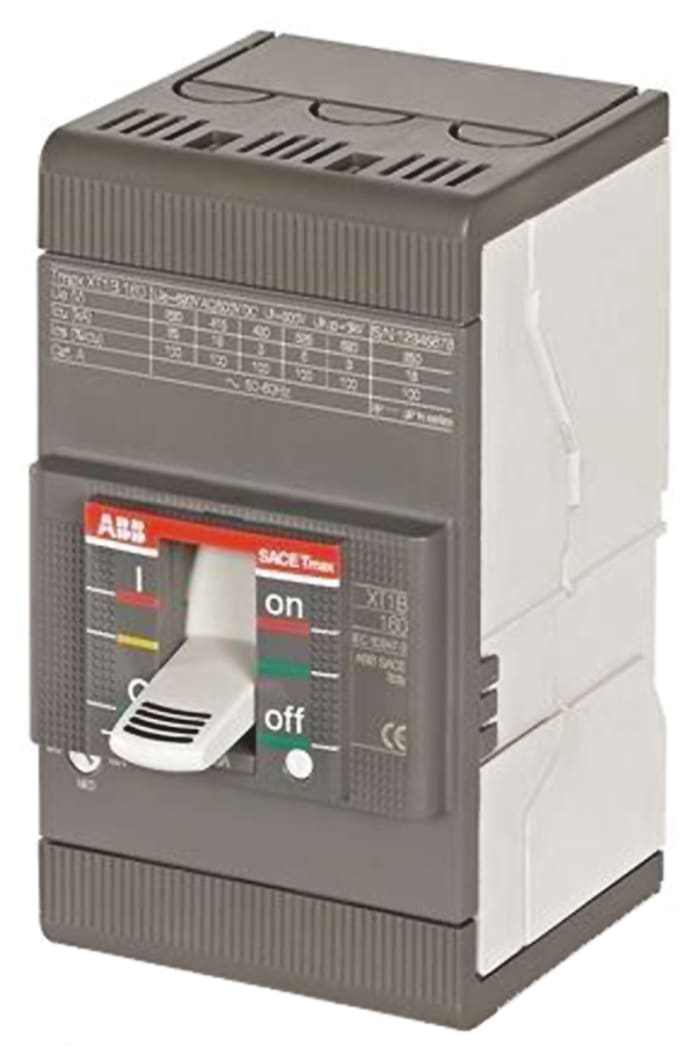 ABB Protecta Termik Manyetik Şalter (MCCB), Kesme Kapasitesi: 36 kA, 250 A, DIN Rayına Monte, 3P