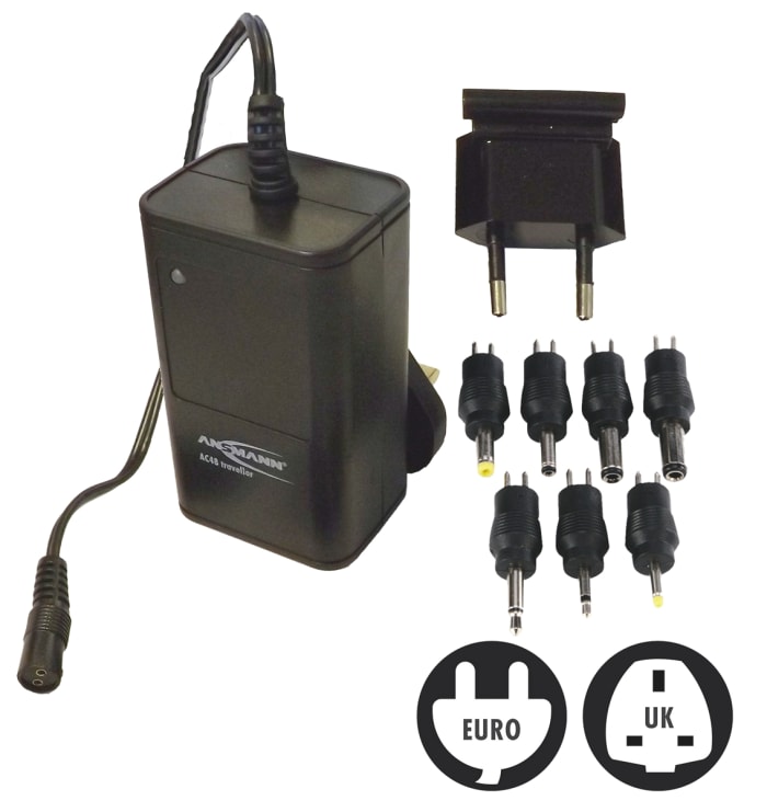 Ansmann, 4 - 8 Hücreli Batarya Şarj Cihazı, Uygun Bataryalar: NiCd, NiMH, Avrupa, UK tipi fiş, 2,2W