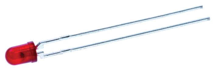 Kingbright L-934SRD-J4 Kırmızı LED 640 nm, Yuvarlak Mercekli, İğne Bacaklı 3 mm (T-1)