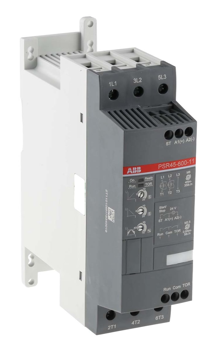 ABB Yumuşak Yolverici, PSR Serisi, 45 A, 22 kW, 600 V, IP10