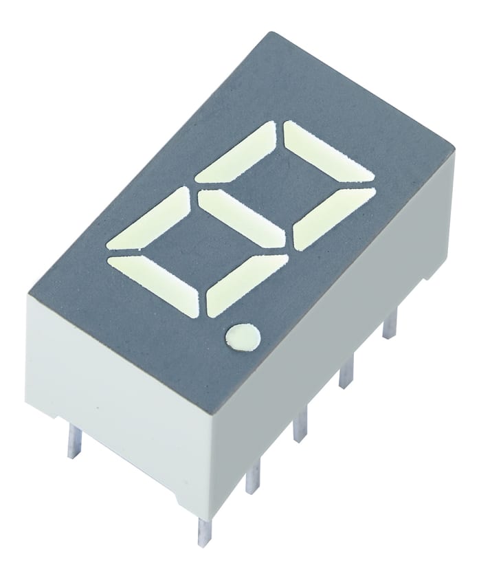 SA32-11GWA Kingbright 7 Segment LED Display (Gösterge), CA, Yeşil 7,1 mcd, RH DP 8mm