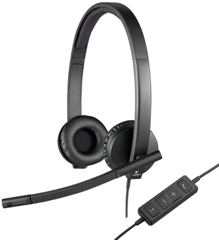Logitech H570e Stereo PC Kulaküstü Mikrofonlu Kulaklık, USB