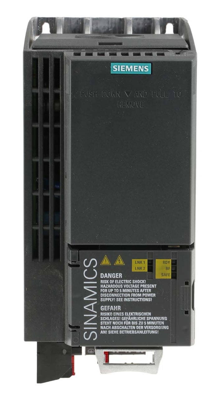Siemens SINAMICS G120C İnverter Sürücü, 3 Fazlı, 7,5 kW, 400 V ac, 16,5 A, 0 → 550 Hz, EMC Filtreli