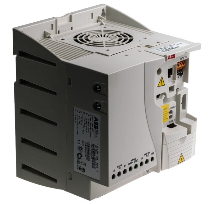 ABB ACS355 İnverter Sürücü, 3 Fazlı, 5,5 kW, 400 V, 12,5 A, 0 → 600Hz, EMC Filtreli