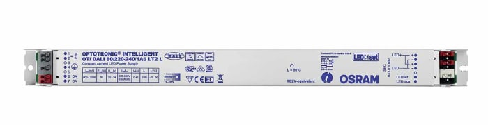 Osram LED Driver, 20 → 54V Output, 80W Output, 1.55A Output, Constant Current Dimmable