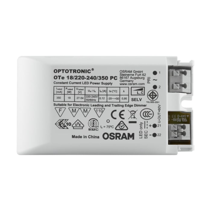 LED Driver,OTE 18/220-240/350 PC