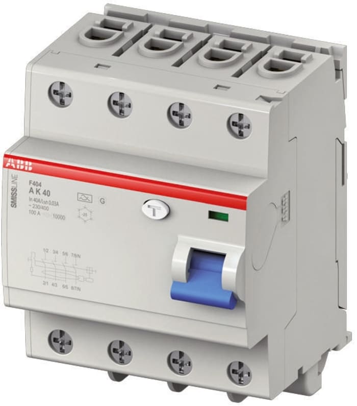 ABB RCCB, 63A, 3P+N Pole, 30mA, Type A