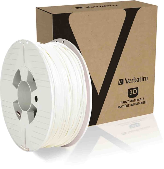 Verbatim 2.85mm White PET-G 3D Printer Filament, 1kg