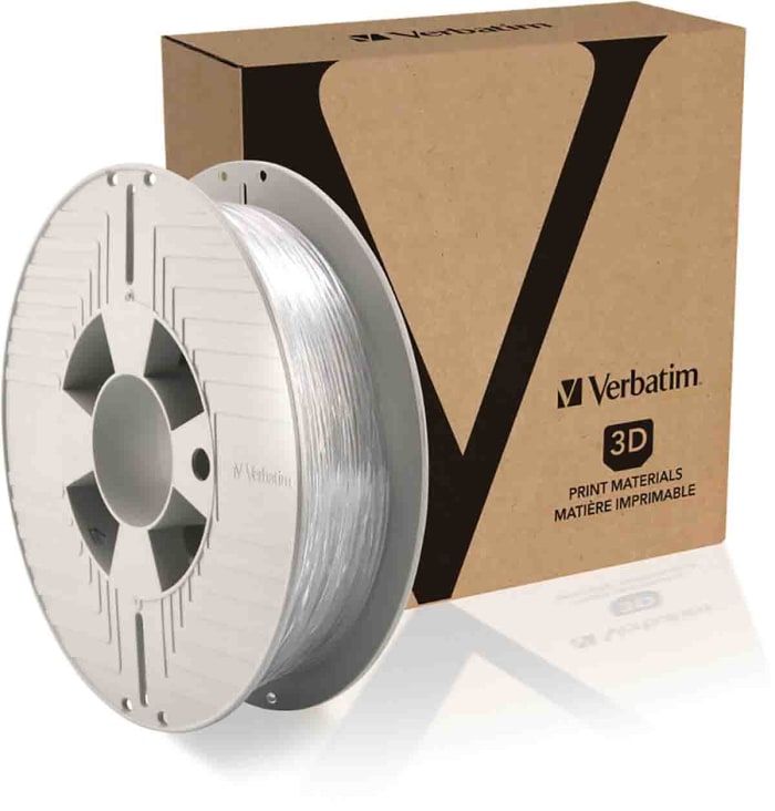 Verbatim 1.75mm Transparent DURABIO 3D Printer Filament, 500g