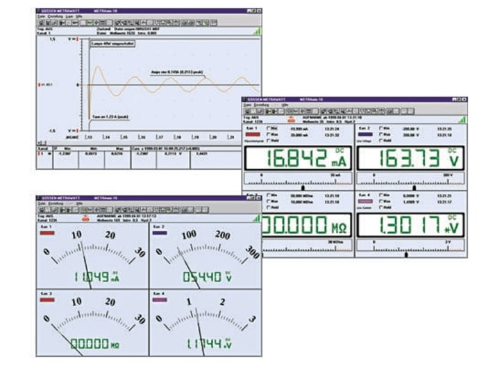 Gossen Metrawatt GTZ3240000R0001 Multimetre Yazılımı, Veri Depolama, Yazılım Adı: METRAwin 10