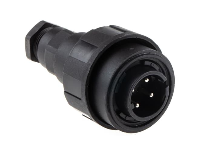 IP68 4 way inline cable coupler plug,6A