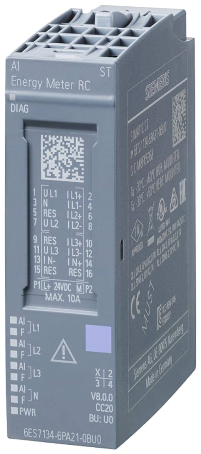 Siemens SIMATIC ET 200 SP Series Analog Input Module for Use with SIMATIC, Analogue