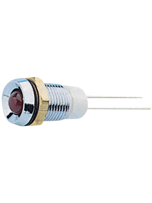 LED Indicator, Fixed, Red, DC, 2.1V