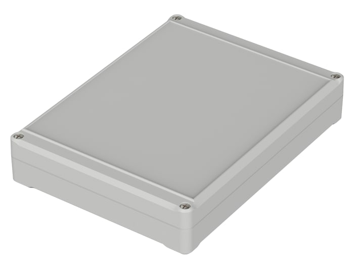 Bopla Euromas II Series Light Grey ABS Enclosure, IP65, Light Grey Lid, 200 x 150 x 37mm